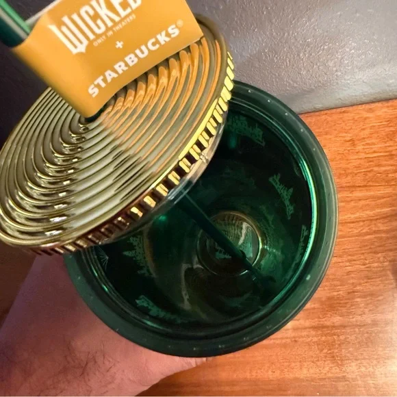 Starbucks Wicked Emerald City Green with Gold Tumbler NEW - Picture 6 of 6